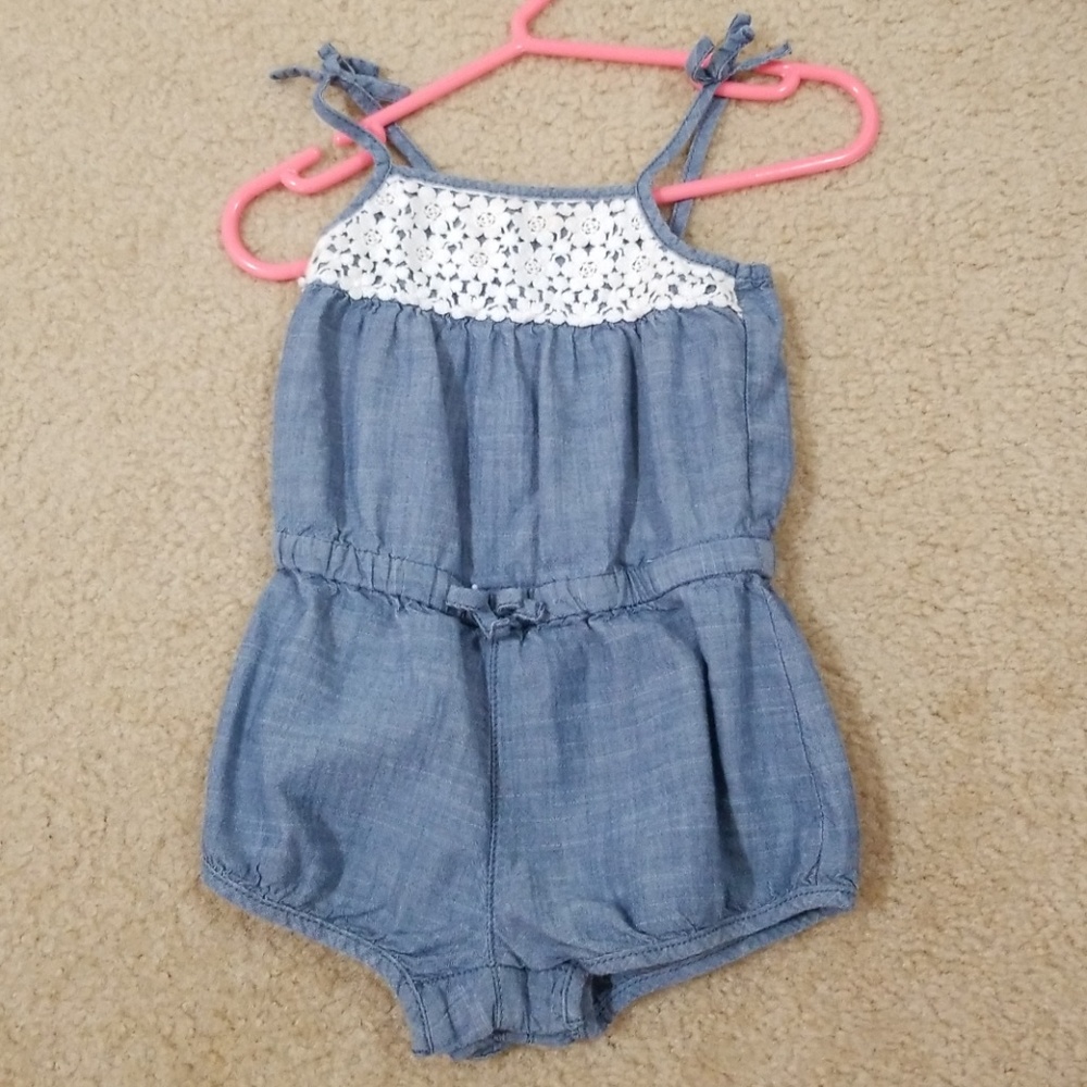 Denim Romper